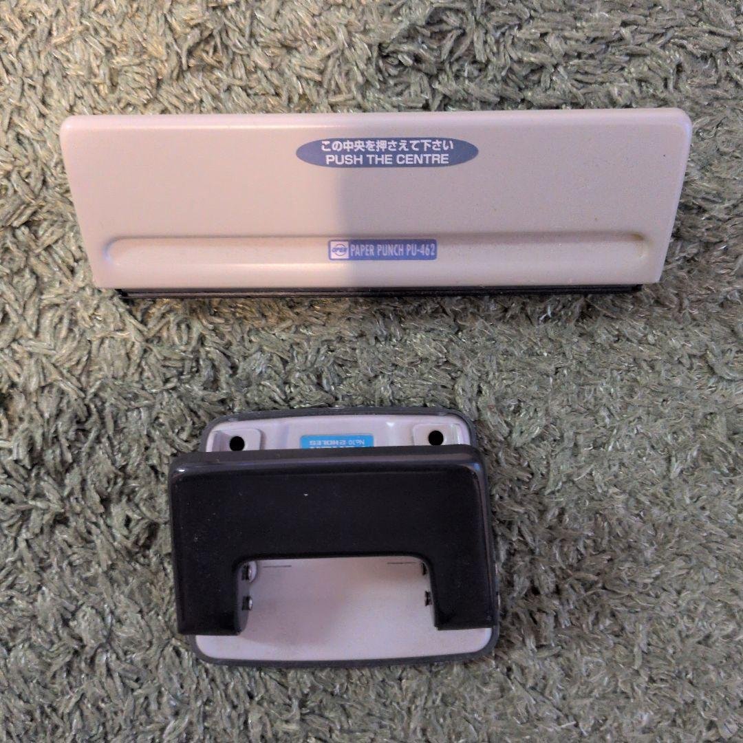 6-Hole Punch (Movable) PU-462 by Open Industries for Planners and 2-Hole Punch