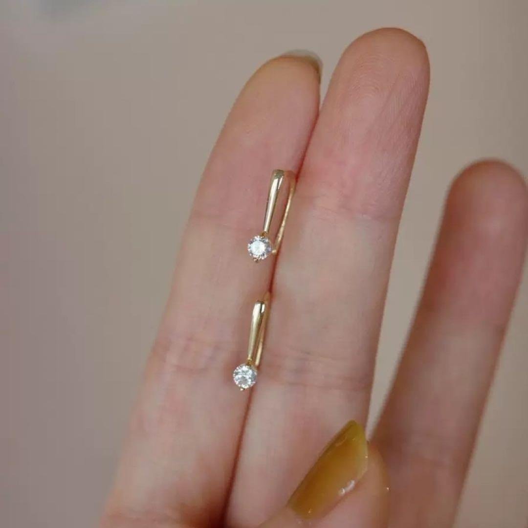 【Lowest Price】18K Gold Moissanite Earrings - Simple, Elegant, Lightweight Gift
